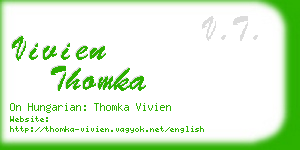 vivien thomka business card